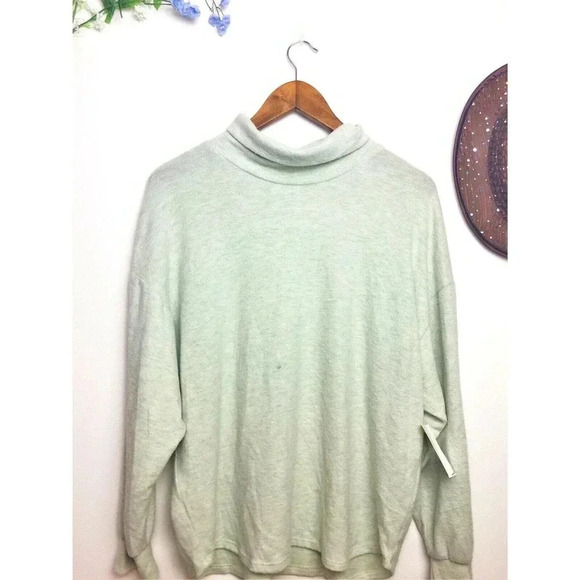 Socialite Women Blue Turtleneck Sweater Large - Picture 4 of 4